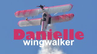 DANIELLE WINGWALKER the star Szeged International Airshow  503 [upl. by Ojadnama984]