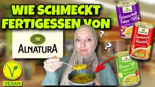 ich teste Fertiggerichte von Alnatura  vegane Fertigprodukte  Vegan lecker günstig Vegan Tipps [upl. by Witte420]