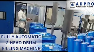 ADPRO AUTOMATIC 2 HEAD DRUM FILLING MACHINE drumfillingmachine [upl. by Santiago]