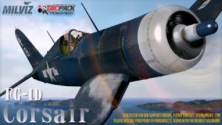 MILVIZ FG1D Corsair  First Flight P3D v4 I should have looked at the manual first [upl. by Odnavres]