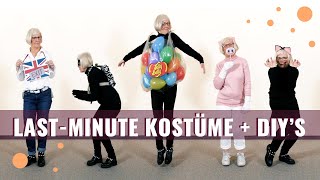 👕✂ LastMinute Kostümideen für Fasching  DIYs von Gerdi ♡ [upl. by Aisile]