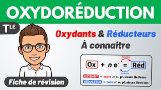 Oxydants amp Réducteurs usuels 💚 Fiche de révision  Terminale spécialité Chimie [upl. by Genisia]