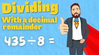 How to do Short Division With A Decimal Remainder [upl. by Silloc]