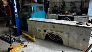 MAJOR PROGRESS Bagged 50 Chevy Dually Build PT 6 [upl. by Aokek]