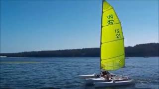 14ft Zeta trimaran first sail [upl. by Edina]