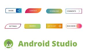 Android studio create 8 button style beautiful [upl. by Hazel]