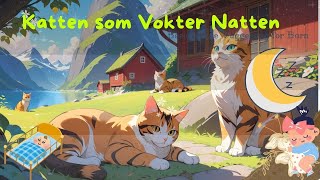 Katten som Vokter Natten – Beroligende Vuggesang for Barn [upl. by Aylmar]