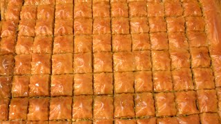 طريقة عمل البقلاوة بالجوز How to make baklava [upl. by Nimoynib]