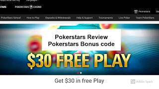 Pokerstars Review  Pokerstars Bonus Code psp22094 [upl. by Eillen305]