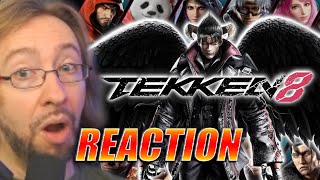 MAX REACTS Tekken 8 Devil Jin Lee Zafina Alisa Reveal [upl. by Malory]