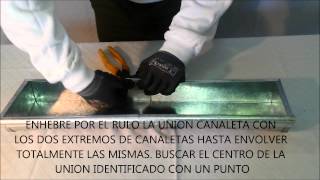 SISTEMA NOVEDOSO Y PRACTICO PARA INSTALAR CANALETAS [upl. by Aikaz399]