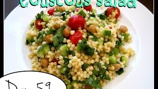 Couscous Salad Recipe Food Challenge DAY 59 [upl. by Setarcos]