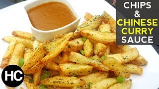 CHIPS and CHINESE CURRY SAUCE RECIPE  Halal Chef [upl. by Suivatco]