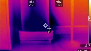 Detección de humedades con una cámara termográfica a través de la evaporación del agua [upl. by Lough]