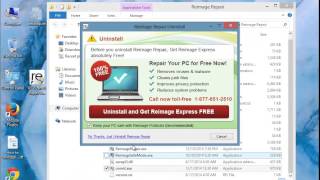 How to Remove Reimage Repair 1801 on Windows 8 [upl. by Hahseram]