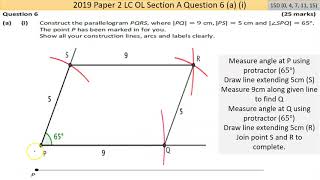 Maths screencast 2019 Paper 2 LC OL Question 6 [upl. by Abramo369]