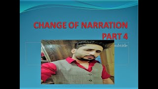 Change of narration part 4 by Gulzar sir [upl. by Bell]