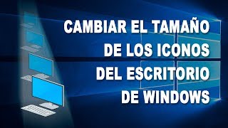 Como cambiar el tamaño de los iconos del escritorio de Windows [upl. by Akinohs]