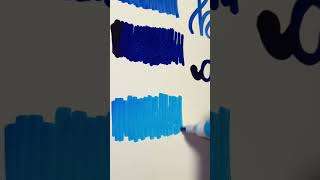 ASMR rate my blue markers 🦋🫐🪼 Which one was your favorite asmr whiteboard satisfying marker [upl. by Nitfa]