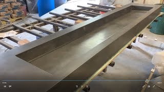 Casting a Large GFRC Sink  Glass Fiber Reinforced Concrete [upl. by Parrott]