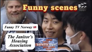 The funny Norwegian TV series Revisit of moments with the Janitor «Roy Narvestad» [upl. by Sllew]