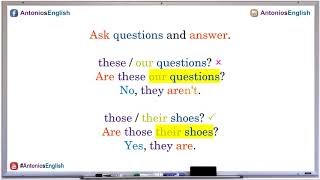 79 Preguntas con posesivos  Questions with posesives [upl. by Akimyt]