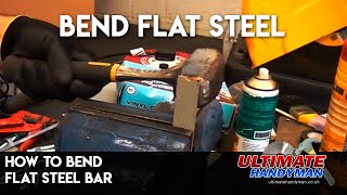 How to bend flat steel bar [upl. by Ociredef]