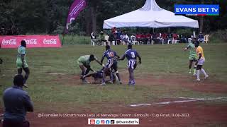 Strathmore leos vs Menengai Oilers Cream Embu7s 2023 rugby highlights [upl. by Frasch]