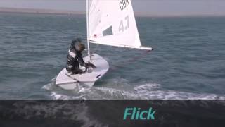 Laser Sailing Top Tips  Gybing  with Double Olympic Gold Medallist Shirley Robertson [upl. by Fauver26]