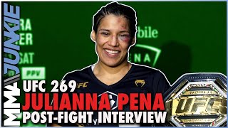 Julianna Pena offers Amanda Nunes a rematch after UFC 269 title upset [upl. by Nomaj151]