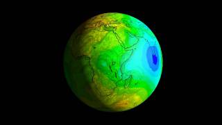 Geoid AnimationMap of Earths Gravity [upl. by Yrmac]