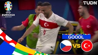 ¡EL GOL DEL TRIUNFO Tosun marca un GOLAZO  Chequia 12 Turquía  UEFA EURO 2024  J3  TUDN [upl. by Ekul]