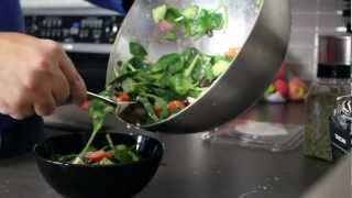 Super Easy Greek Salad Recipe with Spinach [upl. by Eibo99]