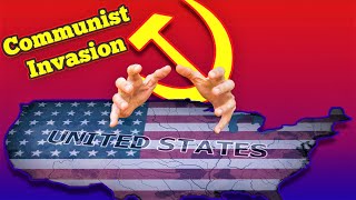 Communist SOUTH AMERICA invades the UNITED STATES  Hoi4 MP Funny moments [upl. by Aninnaig]