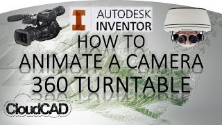 Animate Camera 360 Turntable Inventor Studio  Autodesk Inventor [upl. by Ariaic]