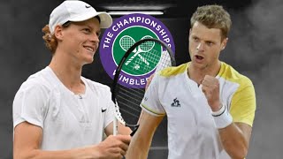 Jannik Sinner vs Yannick Hanfmann  Wimbledon 2024 [upl. by Emili185]