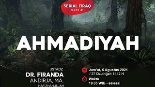 Ahmadiyah  Ustadz Dr Firanda Andirja MA [upl. by Valeda]