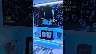 Tetris Game  Light Blue Theme Setup  Desktop Anime Gaming Setup [upl. by Tomkin]