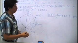 Número de diagonales de un polígono obtención de la fórmula [upl. by Payson]