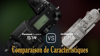 Panasonic Lumix S1R vs Olympus PEN EPL8 Une Comparaison de Caractéristiques [upl. by Enidlarej]