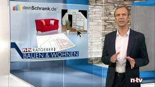 ntv Ratgeber Bauen amp Wohnen  Zu Besuch bei deinSchrankde [upl. by Suoivatram]