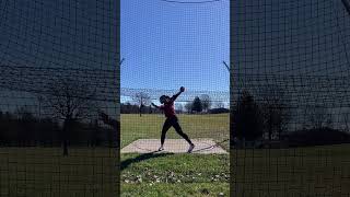 Discus World Champion Yaime Perez BIG Training Throw [upl. by Assilanna]