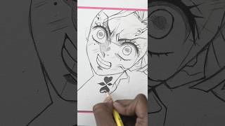 Draw Mitsuri Kanroji ANGRY but HOT  鬼滅の刃 howtodraw shorts [upl. by Gottuard]