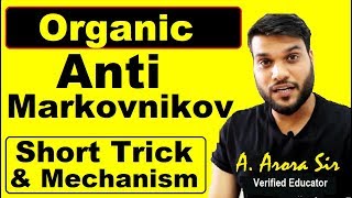 Anti MARKOVNIKOV Rule  Reaction Mechanism  Easy Trick  Organic Chemistry [upl. by Ran]