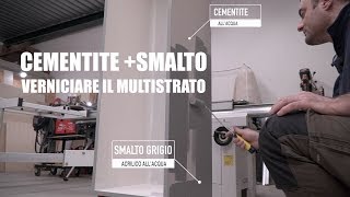 VERNICIARE IL MULTISTRATO  CEMENTITE E SMALTO Progetto fai da te bricolage Falegnameria [upl. by Neville]