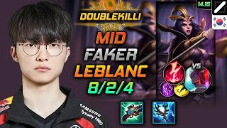 르블랑 미드 템트리 룬 페이커 루덴 감전  Faker LeBlanc Mid  롤 KR 천상계 패치 1415 [upl. by Brigid450]