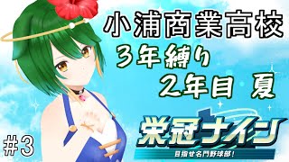 【パワプロ2024栄冠ナイン】二年目夏大会！小浦商業高校2024 ＃3【三年縛り】 [upl. by Christmann]