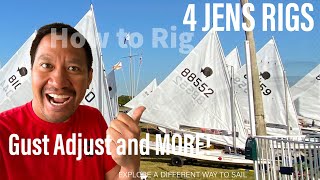 How to Rig the Sunfish Sailboat Jens Rig  GUST ADJUST  COMPREHENSIVE Tutorials [upl. by Eilyah]