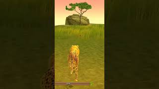 Cheetah 🐆🐆 power of speed 💪💪 shorts youtubeshorts gaming games funny viral trending tiger [upl. by Ardnauqal]