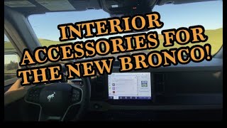 NEW Bronco Interior Accessories [upl. by Analahs]